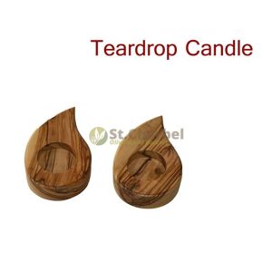 Olive Wood Candle Holder