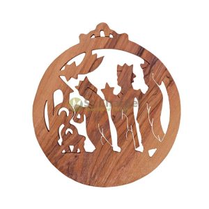 Olive Wood Christmas Ornament
