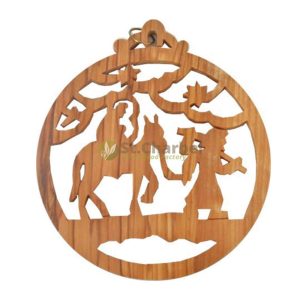 Olive Wood Christmas Ornament