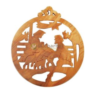 Olive Wood Christmas Ornament