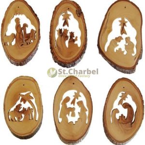 Olive Wood Christmas Ornament