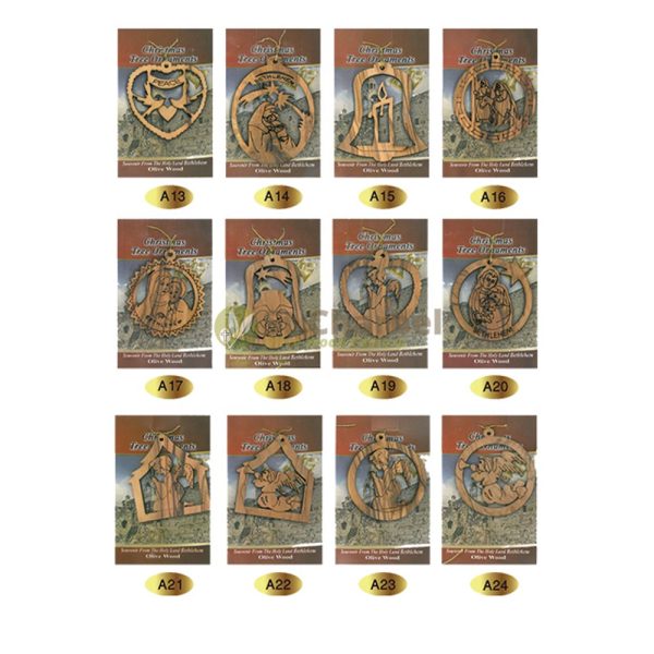 Olive Wood Christmas Ornament