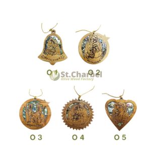 Olive Wood Christmas Ornament