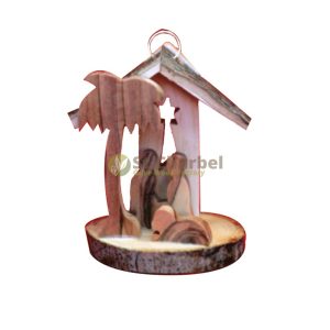 Olive Wood Christmas Ornament