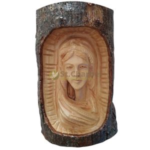 Virgin Mary Olive Wood Statue