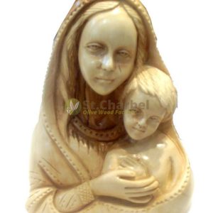 Virgin Mary Olive Wood Statue